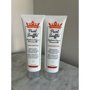 TWO (2) Shaveworks Pearl Souffle Shave Cream, 5.3 Oz, Infused Shave Cream